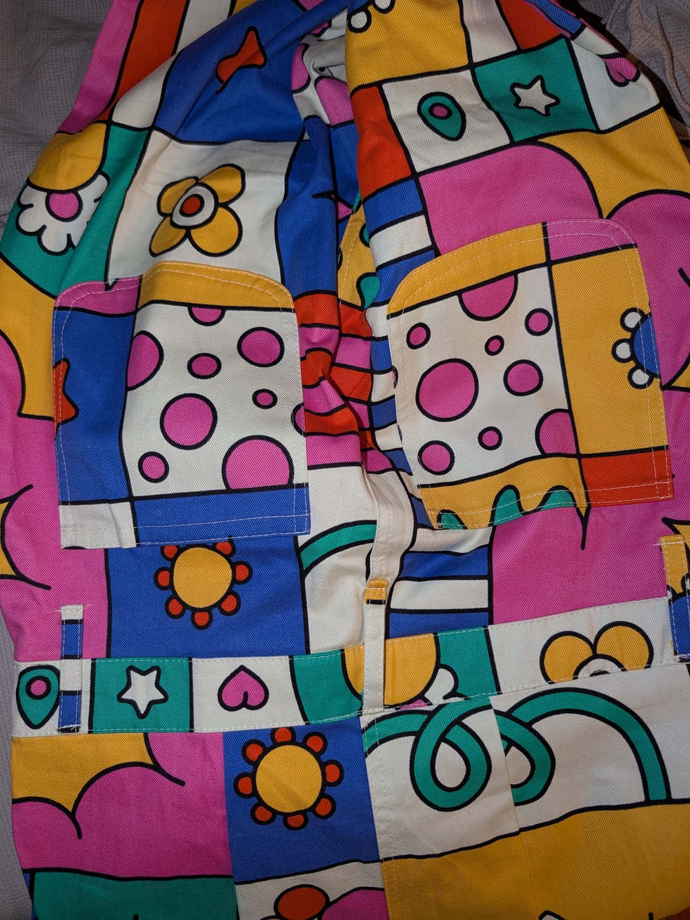 NOOWORKS Vibrant Retro Graphic Zip Jumpsuit in Wormiverse - Picture 5 of 5